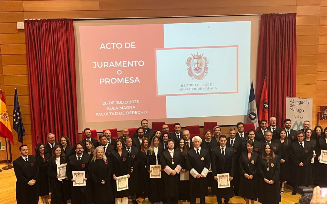 La Abogacía de Málaga recibe 19 nuevos abogados