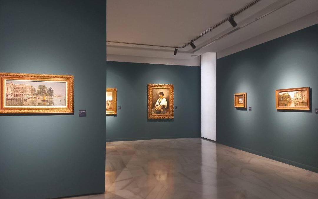 Los colegiados visitan la exposición de Pintura Malagueña del siglo XIX
